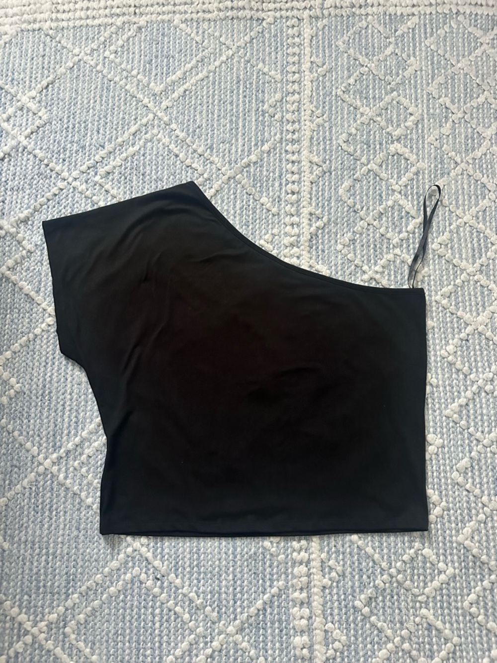 Never Worn Threads 4 Thought Black One Shoulder Top Size M